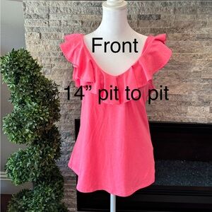 Lily Pulitzer ruffle tee